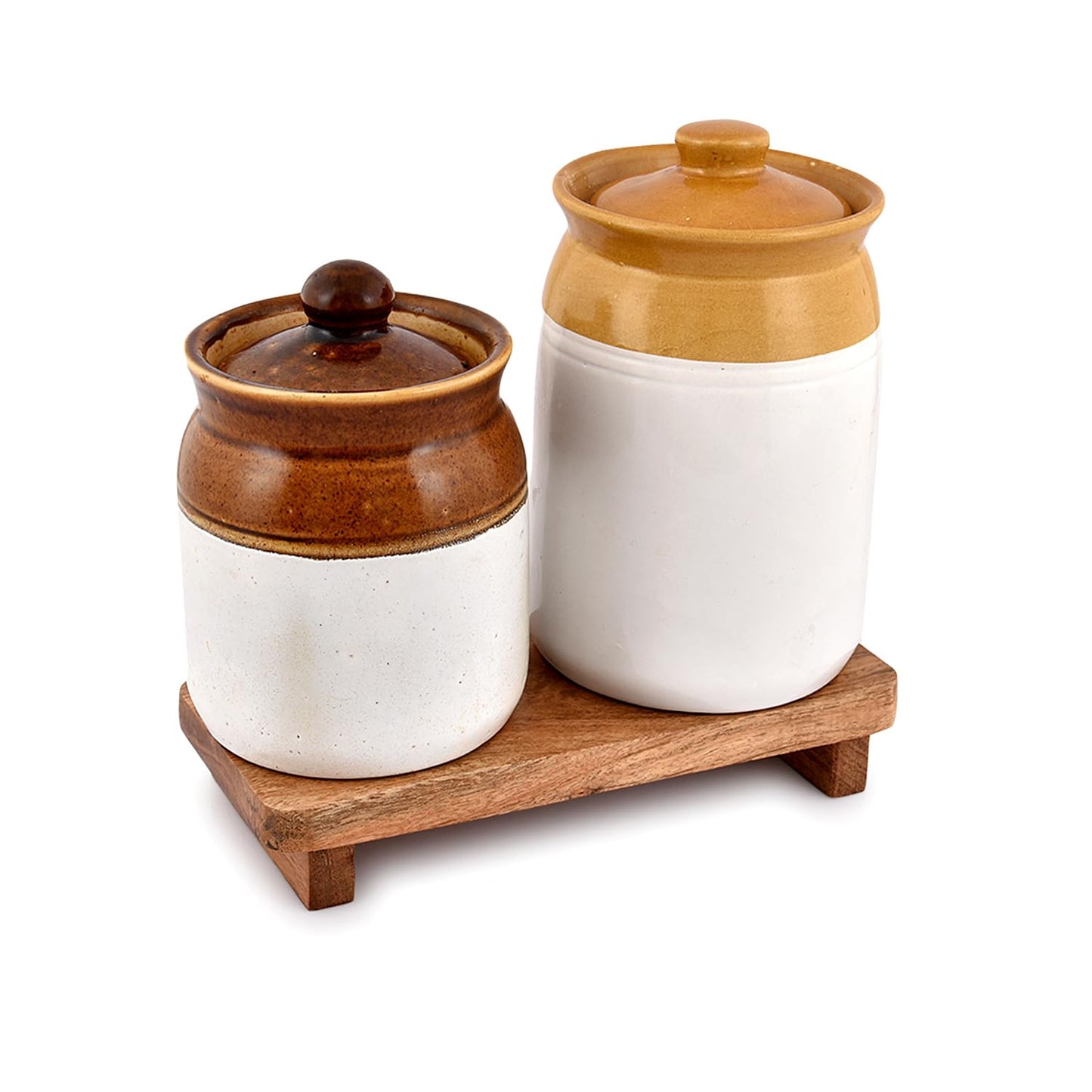 Acacia Wood Modern Farmhouse Décor for Home & Kitchen (9" x 4" x 1.5")