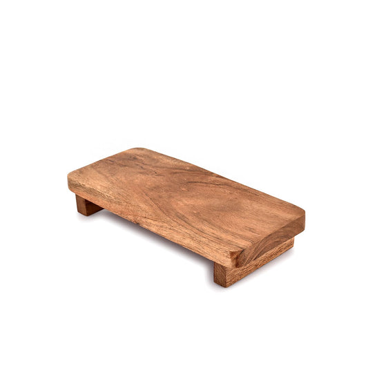 Acacia Wood Modern Farmhouse Décor for Home & Kitchen (9" x 4" x 1.5")